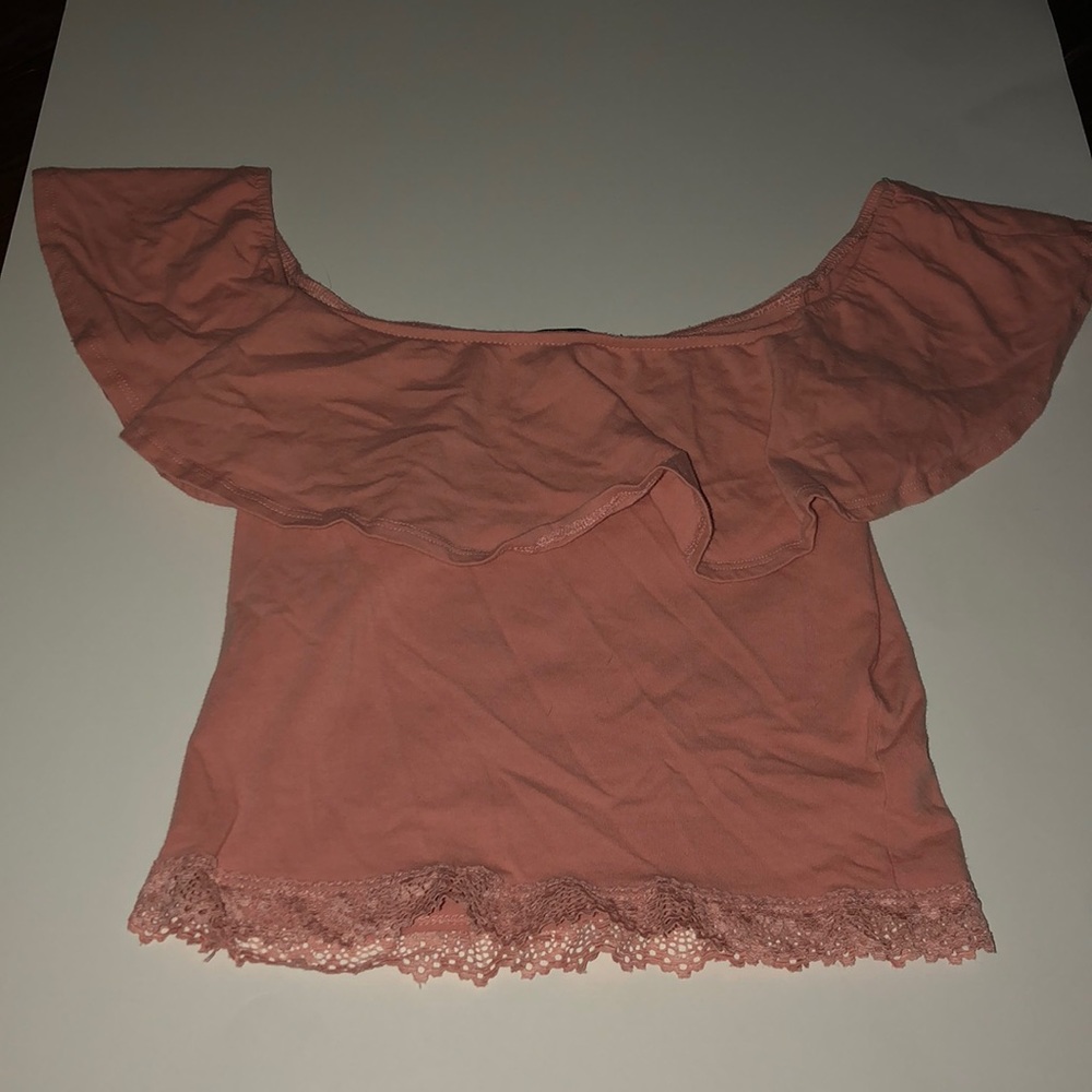 Pink off the shoulder top